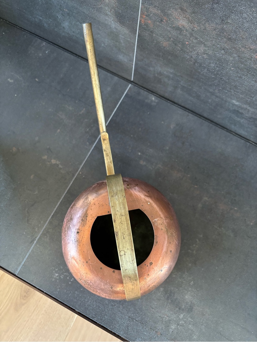 Vintage Copper & Brass Watering Can, Curated Home, Indoor Plants/Succulents - Picture 4 of 15